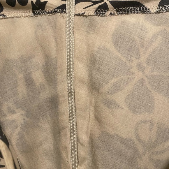 DKNY Jeans 100% Cotton Flower Print Skirt Size 6, Fully Lined, Side Zip - Picture 9 of 12